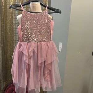 Cat and Jack Sequins and Chiffon Dress